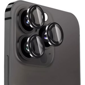 3 Pack Camera Lens Protector voor iPhone 16 Pro - iPhone 16 Pro Max - 9H Tempered Glass Lens Protector - Krasbestendige Lens Camera Bescherming - Hoge Resolutie - Zwart
