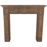 Clayre & Eef Schouw 125x27x108 cm Bruin Hout Rechthoek Schoorsteenmantel