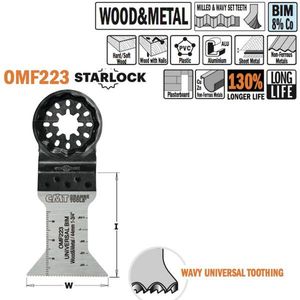 CMT - Multitoolzaagblad voor hout en metaal, 44mm - Zaagblad - Zagen - Hout - 1 Stuk(s)