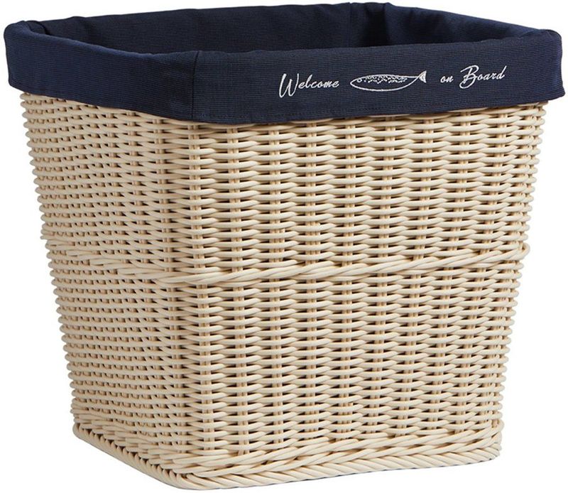 Opbergmand - Grijs - Stof - Handvatten