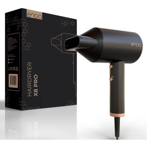 ENOA – Professionele Haardroger 2000W – Ionische Anti-Frizz Functie – 2 Temperaturen & 4 Snelheden – Constante Temperatuur – Stil & Compact Ontwerp