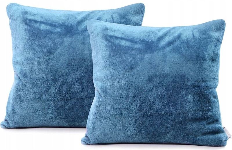 DecoKing - MIC Kussenslopen - Donkerblauw - Microvezel - Set van 2