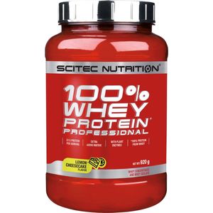 Scitec Nutrition - 100% Whey Protein Professional (Lemon Cheesecake - 920 gram) - Eiwitshake - Eiwitpoeder - Eiwitten - Proteine poeder