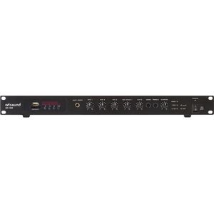 ArtSound - MX-120M, mengversterker met muziekbron, 19"" 1U, 100V, 120W
