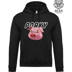 Porky | Fun hoodie | Grappige hoodie | Maat S