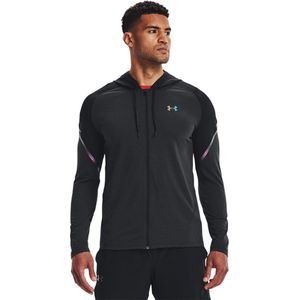 Under Armour Rush Full Zip Hoody - Sporttruien - zwart - Mannen