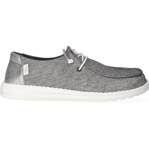 HEYDUDE Wendy Metallic Sparkle Dames Instappers Charcoal