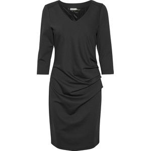 Kaffe India V-Neck 3/4 SL Dames Jurk - Maat XL