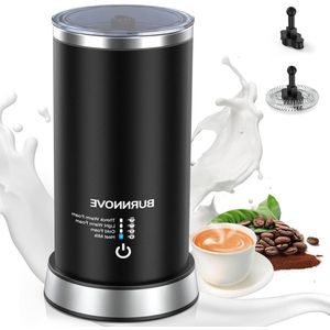 Electric Milk Frother - 600 W Stainless Steel - 240 ml Capacity - Cold and Warm Foam