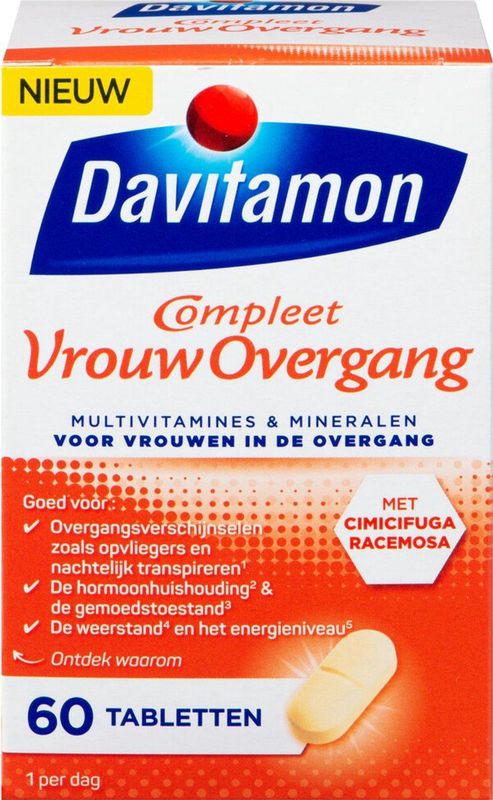 Davitamon Compleet Vrouw Overgang Multivitamine - 60 Tabletten