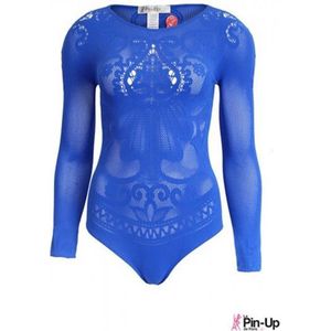 Anti Cellulite Kanten Body – Pin Up de Paris – S - Indigo Blauw