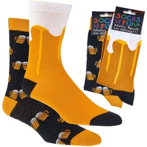 Herensokken 42-47 | grappige sokken | vrolijke sokken | happy socks printjes | 5 verschillende thema's | voordeelverpakking 10 paar!