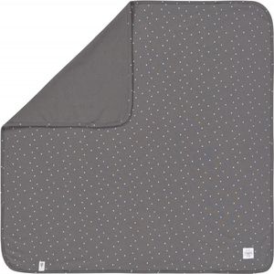 Lassig Interlock GOTS Spots Anthracite 80 x 80 cm Wiegdeken 1542023260