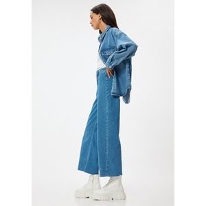 Hoge taille culotte Jeansbroek