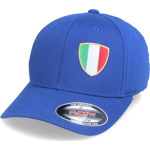 Hatstore- Kids Italy Flag Shield Blue Flexfit - Forza Cap