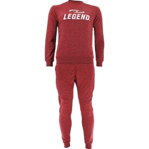 Legend Joggingpak dames/heren met trui/sweater Rood Maat: S