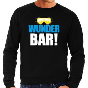 Apres ski trui Wunderbar zwart  heren - Wintersport sweater - Foute apres ski outfit/ kleding/ verkleedkleding XL