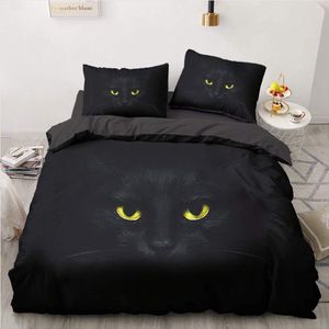 Boraboi® Beddengoedset met Charmante Kattenprint voor Kinderen en Tieners - Microvezel Dekbedovertrek en Kussensloop