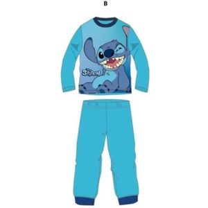 Disney - Lilo & Stitch Pyjama - Koningsblauw - 100% Katoen. Maat 110 cm / 5 jaar.