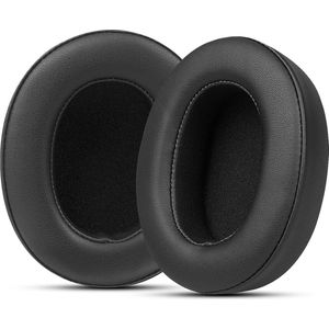 2x lederen schuimhoezen voor Bluetooth-hoofdtelefoons - oorwarmers - oorkappen - oorkussens - Geschikt voor Skullcandy Crusher Wireless/Hesh 3 draadloze hoofdtelefoons - duurzame oorkussens voor draadloze hoofdtelefoons - duurzaam leer