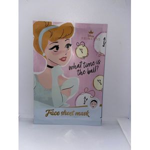 Disney princess Assepoester-Face sheet masker- Aardbeien-Vegan-gezichtsmasker prinses