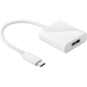 USB-C naar DisplayPort adapter met DP Alt Mode (4K 60 Hz) / wit - 0,15 meter