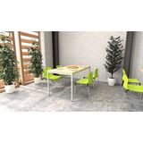 Furni24 Multifunctionele tafel 160x80 cm saffier eiken decor / grijs