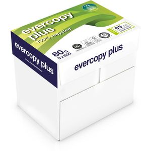 5 x Clairefontaine Evercopy kopieerpapier Plus - A4 - 80 g (doos 5x500 vel)