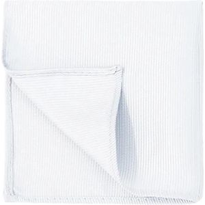 Fako Fashion® - Pochette - Pochet - Gestreept - 22x22cm - Wit