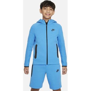 Nike Sportswear Tech Fleece Hoodie Kids Light Photo Blue Maat 158/170