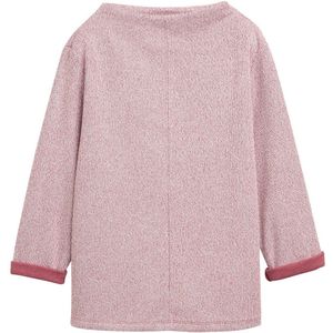 TOM TAILOR - Sweatshirt - Rood Gemêleerd - Lange Mouw