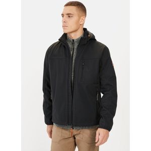 camel active - Softshelljack - Zwart - Gemaakt van Gerecycled Polyester