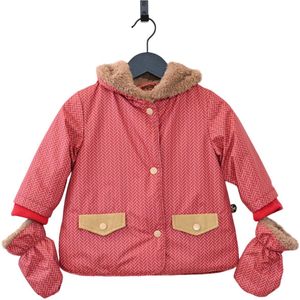 Ducksday - winterjas voor baby - waterdicht - afneembare wantjes - peuter - unisex - Wick - maat 74 - VALT GROOT