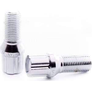 Japan Racing JB1 Wielbouten - M12x1,25 / M12x1.25 - Chrome - Set van 20 + adaptersleutel