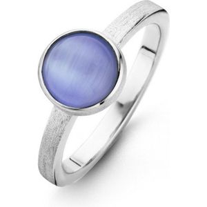 Casa Jewelry Ring Melody Blue 52 Cateye - Zilver