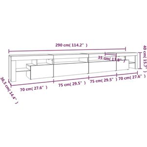 vidaXL-Tv-meubel-met-LED-verlichting-290x36,5x40cm-sonoma-eikenkleurig