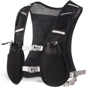Vest - Multifunctioneel hardloopvest - Trail running hydratatie vest - Hardloop hydratatie vest dames en heren - Verstelbare hardlooprugzak - Voor marathon fietsen, hiken, hardlopen, hardloopvest met reflecterende elementen
