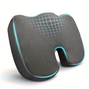 Lendensteunkussen van traagschuim voor bureaustoelen, autostoelen, vliegtuigen en tribunes - Verlicht ischias, heup- en stuitbeenpijn bij kantoorpersoneel en automobilisten die langdurig zitten