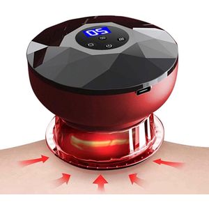 12-versnellingen verstelbare elektrische cupping set - vacuüm cupping massageapparaat - smart elektrische cupping therapie-set met rood licht