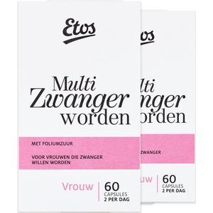 Etos Multi Zwanger Worden - Foliumzuur - 120 capsules (2 x 60)