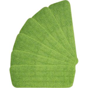 6 Stuks Microfiber Dweildoeken - Wasbare Dweilpads voor Spray Mops - Groen .