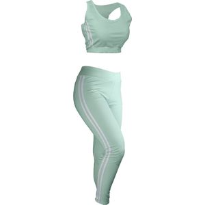 Dames Trainingspak Cindy/ Driedelig /Mint / maat L/XL