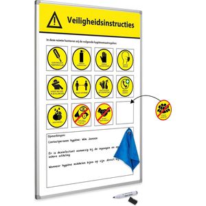 Veiligheidsbord 30x45 cm inclusief accessoires (Nederlandstalig)