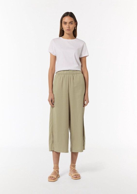 comma - Culottes - 7/8 Lengte - Luxueus Lyocell