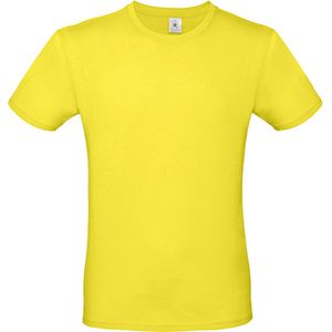 2-Pack herenshirt '150' met ronde hals B&C Collectie Solar Yellow maat XS