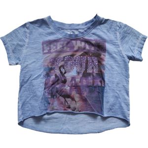 Blue Effect crop t-shirt maat 134/240