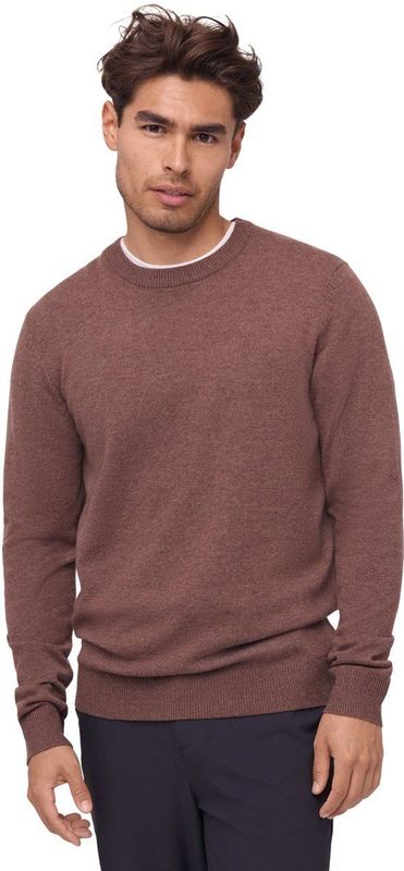 DANISH ENDURANCE Trui van Merinowol met Kasjmiermix - voor Mannen - Bruin - Bruin - Maat M