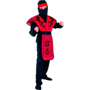Rode ninja kostuum voor jongens - Kinderkostuums - 104/116