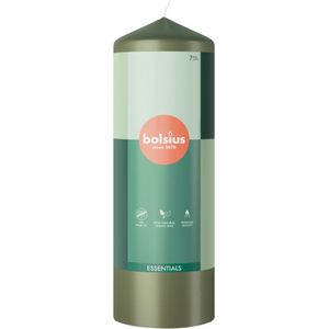 Bolsius - Stompkaars - Essentials - 200/68 - 1 Stuk - Fresh Olive