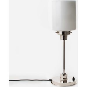Art Deco Trade - Slanke Tafellamp Strakke Cilinder 20's Nikkel